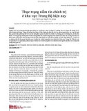 Thực trạng niềm tin chính trị ở khu vực Trung Bộ hiện nay