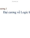 Bài giảng Logic học: Chương 1 - Đại cương về Logic học