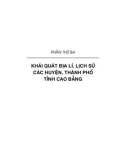 Ebook Địa lí - lịch sử tỉnh Cao Bằng: Phần 2