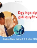 Bài giảng Dạy học dựa trên giải quyết vấn đề