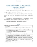 Giáo trình Tâm lý học người trưởng thành