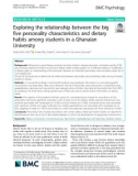 Exploring the relationship between the big five personality characteristics and dietary habits among students in a Ghanaian University