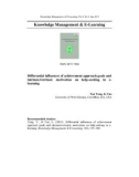 Differential influences of achievement approach goals and intrinsic/extrinsic motivation on help-seeking in elearning