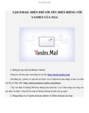 Tạo email miễn phí với tên miền riêng với Yandex của Nga