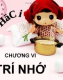 Bài giảng Tâm lý học - Chương 6 Trí nhớ - GV. Nguyễn Xuân Long