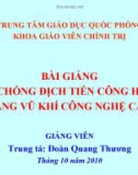 Bài giảng Phòng chống địch tiến công hỏa lực bằng vũ khí công nghệ cao