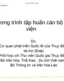 Chương trình tập huấn cán bộ thư viện