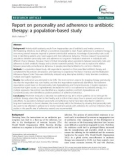 Report on personality and adherence to antibiotic therapy: A population-based study