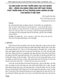 Sự vận dụng và phát triển sáng tạo chủ nghĩa Mác - Lênin của Đảng Cộng sản Việt Nam trong phát triển kinh tế thị trường định hướng xã hội chủ nghĩa ở Việt Nam