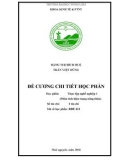 Đề cương chi tiết học phần: Thực tập nghề nghiệp 1 (Phân tích hiện trạng nông thôn)