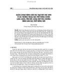 Quản lí hoạt động giáo dục đạo đức học sinh ở các trường trung học phổ thông huyện Lạng Giang, tỉnh Bắc Giang đáp ứng chương trình giáo dục phổ thông mới