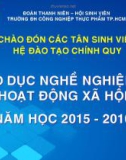 Giáo dục nghề nghiệp và hoạt động xã hội năm học 2015-2016