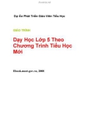 Giáo trình Dạy học lớp 5 theo chương trình Tiểu học mới