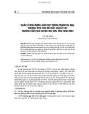 Quản lí hoạt động giáo dục phòng tránh tai nạn, thương tích cho trẻ mẫu giáo ở các trường mầm non huyện Kim Sơn, tỉnh Ninh Bình