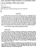 Một số yếu tố chủ quan tác động đến động cơ giảng dạy của giảng viên đại học - ThS. Nguyễn Văn Lượt