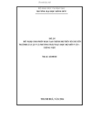Đề án đề nghị cho phép đào tạo trình độ tiến sĩ chuyên ngành lí luận và phương pháp dạy học bộ môn Văn – Tiếng Việt