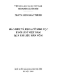 Việt Nam trong Giáo dục và khoa cử Nho học thời Lê qua tài liệu Hán Nôm: Phần 1