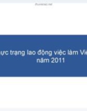 Bài giảng Thực trạng lao động việc làm Việt Nam năm 2011