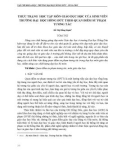 Thực trạng học tập môn Giáo dục học của sinh viên trường Đại học Hồng Đức theo quan điểm sư phạm tương tác