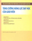 Một số phương pháp nhằm tăng cường năng lực dạy của giáo viên: Phần 1