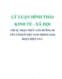 Giáo án môn Lý luận hình thái kinh tế xã hội