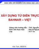 Nghiên cứu khoa học: Xây dựng từ điển trực tuyến Bahnar – Việt