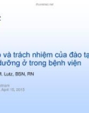 Bài giảng Vai trò và trách nhiệm của đào tạo điều dưỡng ở trong bệnh viện