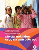 Tóm lược chính sách Thúc đẩy sự tham gia của các bên liên quan vào các quá trình ra quyết định giáo dục