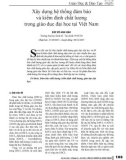 Xây dựng hệ thống đảm bảo và kiểm định chất lượng trong giáo dục đại học tại Việt Nam