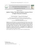 Văn hóa chất lượng: Yếu tố bảo đảm chất lượng bên trong trường đại học