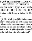 CƠ SỞ VÀ QUÁ TRÌNH HÌNH THÀNH PHÁT TRIỂN TƯ TƯỞNG HỒ CHÍ MINH