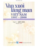 Khám phá Văn xuôi lãng mạn Việt Nam 1887-2000 (Tập I - 1887-1932: Quyển 1): Phần 1