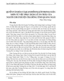 Quyền văn hóa và quan điểm người trong cuộc: Nhìn từ việc phục dựng lễ ăn trâu của người Cor ở huyện Trà Bồng tỉnh Quảng Ngãi