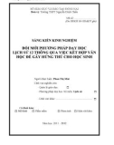 Sáng kiến kinh nghiệm: Đổi mới phương pháp dạy học Lịch sử 12 thông qua việc kết hợp Văn học để gây hứng thú cho học sinh