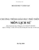 Bài giảng Chương trình giáo dục phổ thông môn Lịch sử