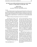 Hệ thống giao thông đường bộ trong sự chuyển biến kinh tế - xã hội ở Đông Nam Bộ (1900-1945)