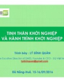 Bài giảng Tinh thần khởi nghiệp và hành trình khởi nghiệp