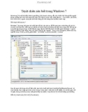 Tuyệt chiêu nên biết trong Windows 7