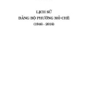 Ebook Lịch sử Đảng bộ phường Mỏ Chè (1946 - 2016): Phần 1