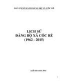 Ebook Lịch sử Đảng bộ xã Cốc Rế (1962-2015)