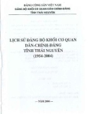 Ebook Lịch sử Đảng bộ khối cơ quan dân-chính-đảng tỉnh Thái Nguyên (1954-2004): Phần 1