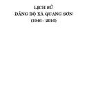 Ebook Lịch sử Đảng bộ xã Quang Sơn (1946-2016): Phần 1