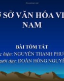 Bài giảng Cơ sở văn hóa Việt Nam: Bài tóm tắt - Nguyễn Thanh Phương Nhi