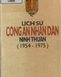 Ebook Lịch sử Công an nhân dân tỉnh Ninh Thuận (1954 - 1975): Phần 1