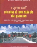 Ebook Lịch sử lực lượng vũ trang nhân dân tỉnh Quảng Nam (Tập 3): Phần 1