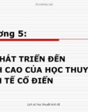 Lịch sử học thuyết kinh tế - Chương 5: Sự phát triển đến đỉnh cao của kinh tế cổ điển