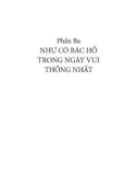 Chủ tịch Hồ Chí Minh với sự nghiệp giải phóng miền Nam thống nhất đất nước - Kỷ yếu hội thảo khoa học: Phần 2