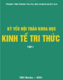 Tập 1-Kinh tế tri thức: Kỷ yếu hội thảo khoa học