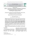 vnNLI - VLSP 2021: Vietnamese and English-Vietnamese textual entailment based on pre-trained multilingual language models