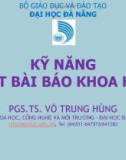 Bài giảng Kỹ năng viết bài báo khoa học